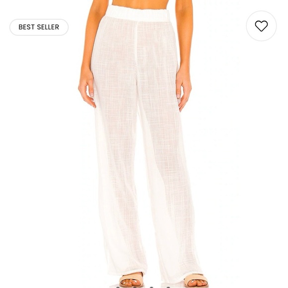 PQ Swim Pant Coverup in Off White Water Lily - Picture 1 of 10